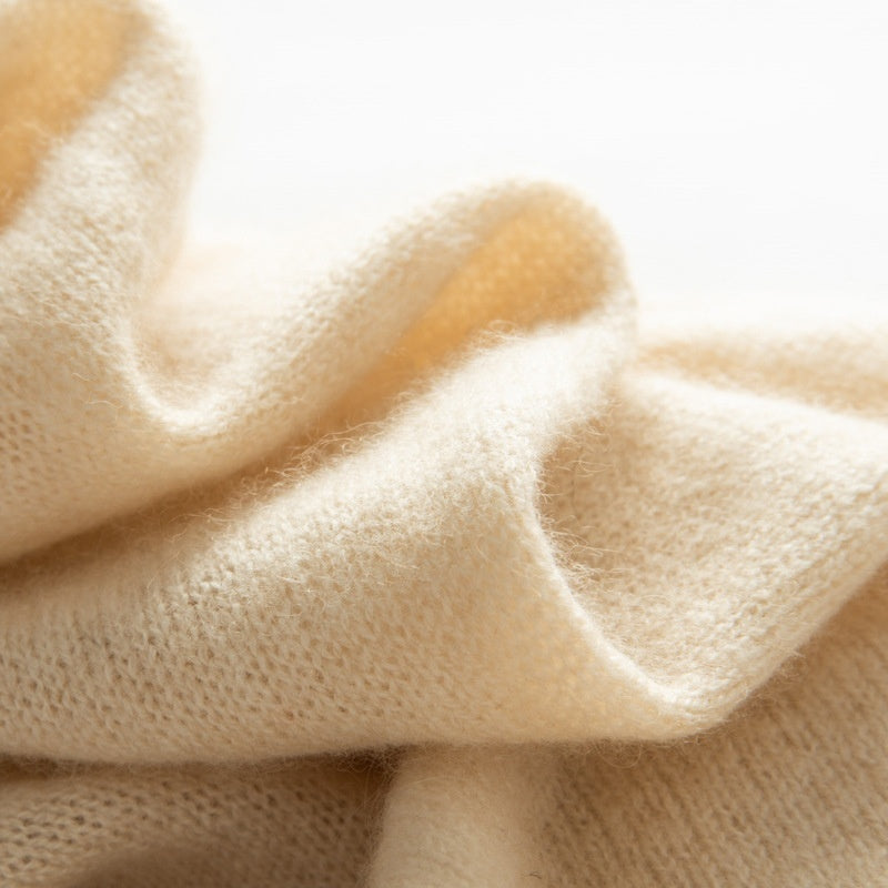 Winter Pure Color Cashmere Scarf For Men And Women